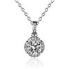 Image 1 : 2 CT GRA CERTIFIED MOISSANITE 925 SILVER NECKLACE