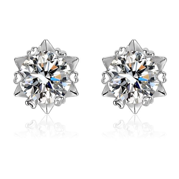 2 CT GRA CERTIFIED MOISSANITE 925 SILVER EARRINGS