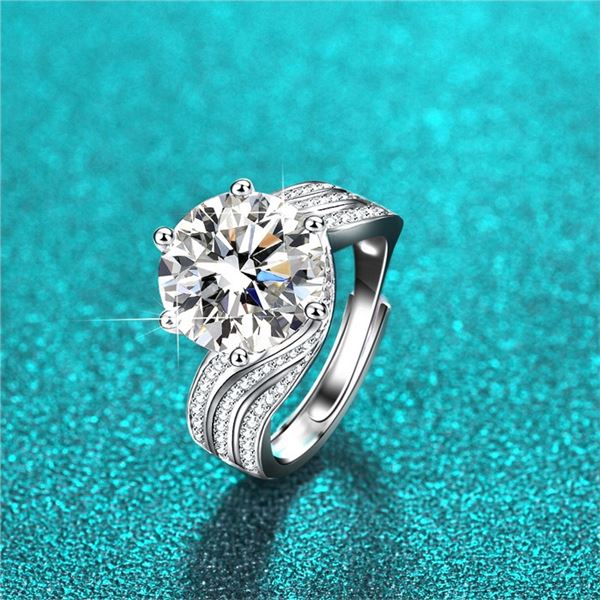 5 CT GRA CERTIFIED BRILLIANT CUT MOISSANITE 925S