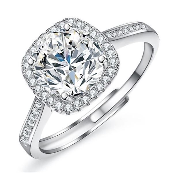 2 CT GRA CERTIFIED MOISSANITE 925 SILVER