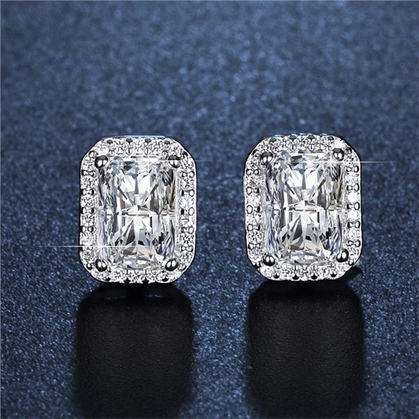 2 CT GRA CERTIFIED MOISSANITE 925 SILVER EARRINGS