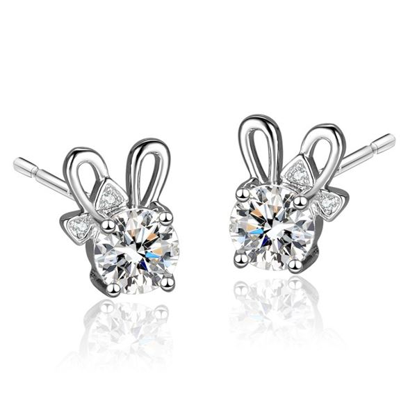2 CT GRA CERTIFIED MOISSANITE 925 SILVER EARRINGS
