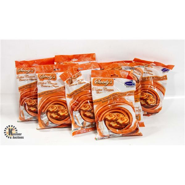 8 BAGS SWIRLY’S BUTTER CREAM CANDY
