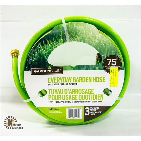 NEW GARDEN CLUB 75FT GARDEN HOSE