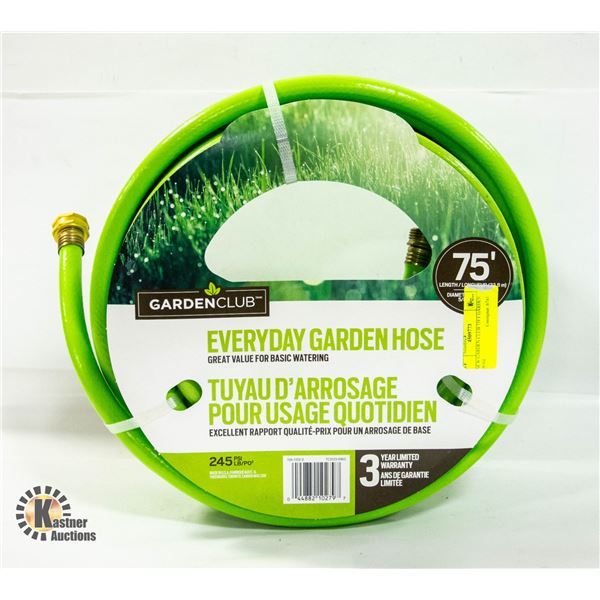 NEW GARDEN CLUB 75FT GARDEN HOSE