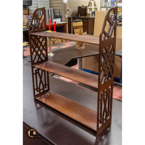 ANTIQUE MAHOGANY WOOD SHELF