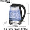 Image 2 : BRAND NEW HAMILTON BEACH 1.7L GLASS KETTLE