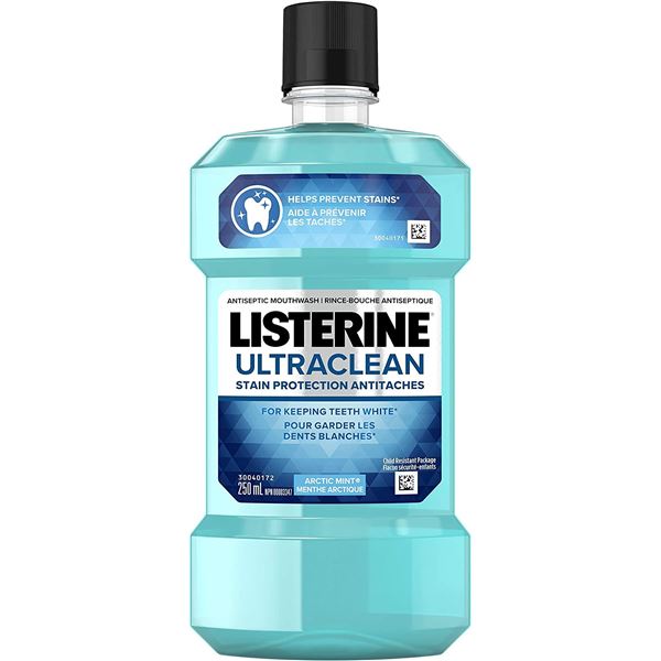 2 NEW BOTTLES OF LISTERINE ULTRA CLEAN ANTISEPTIC