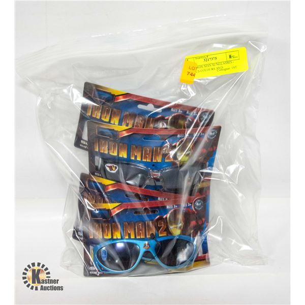 5 NEW IRON MAN SUNGLASSES - VARIOUS COLOURS AND