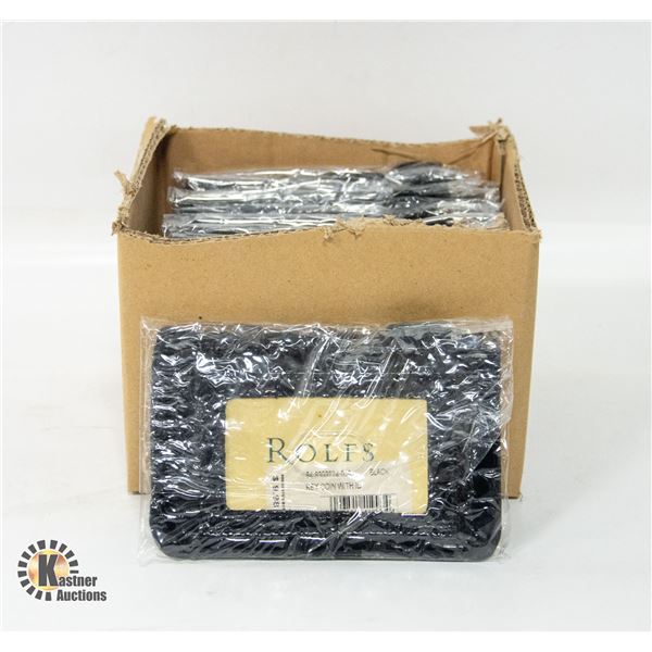 BRAND NEW CASE OF 12 BLACK  ROLFS SMALL PURSE