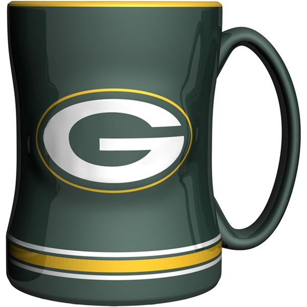 NEW SCULPTED GREEN BAY PACKERS MUG