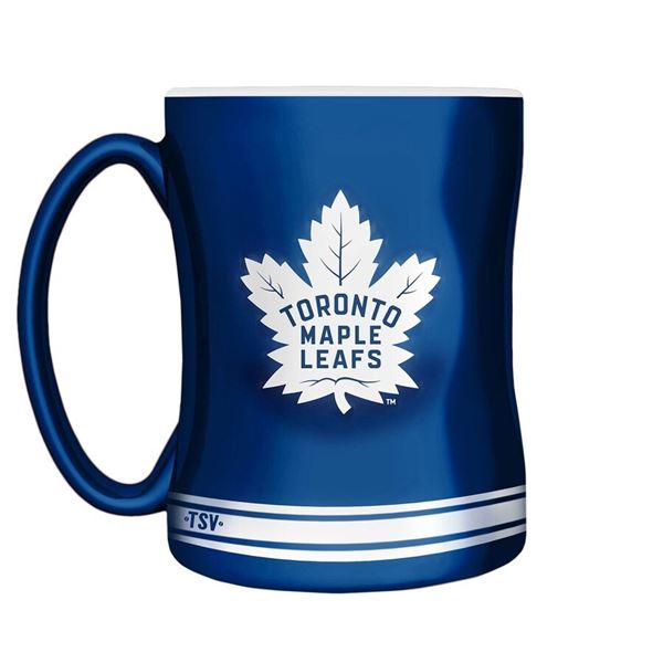 NEW SCULPTED TORONTO MAPLE LEAFS MUG