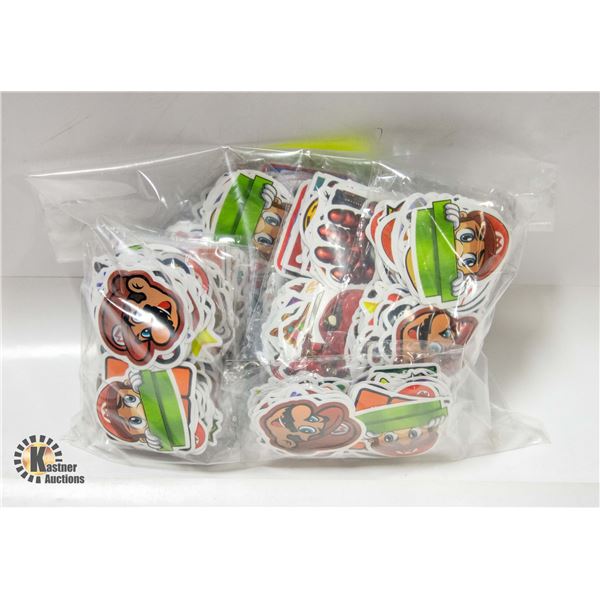 BRAND NEW BAG OF ASSORTED STICKERS INCLUDING