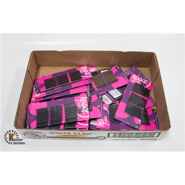 LARGE FLAT OF NEW SLIDE PROOF BOBBY PINS