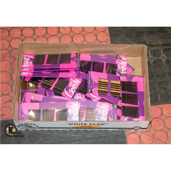 LARGE FLAT OF NEW SLIDE PROOF BOBBY PINS