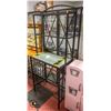 Image 1 : METAL AND GLASS BAKERS RACK 28" X 16" X 67"