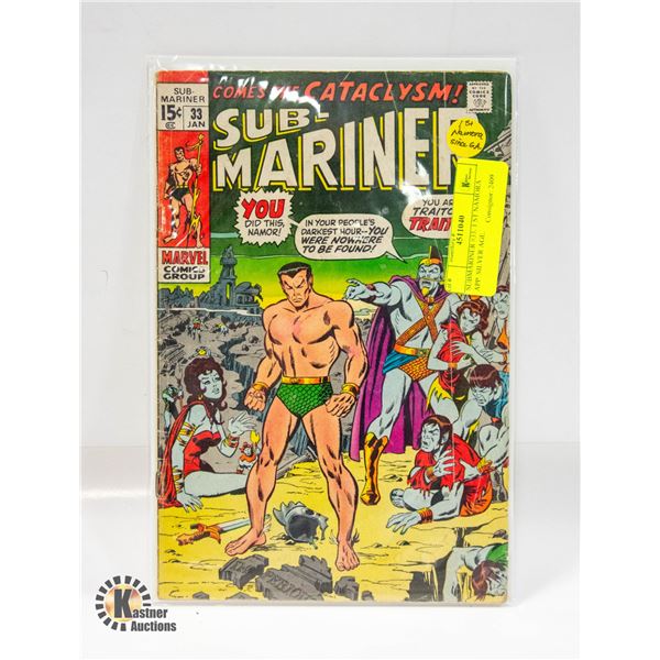 SUBMARINER #33. 1 ST NAMORA APP. SILVER AGE.