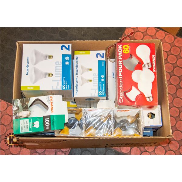 BOX OF ASSORTED BULBS