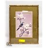 Image 1 : ORIENTAL PICTURE BIRD AND FLOWERS