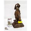 Image 1 : VINTAGE BRONZE TONE STATUE