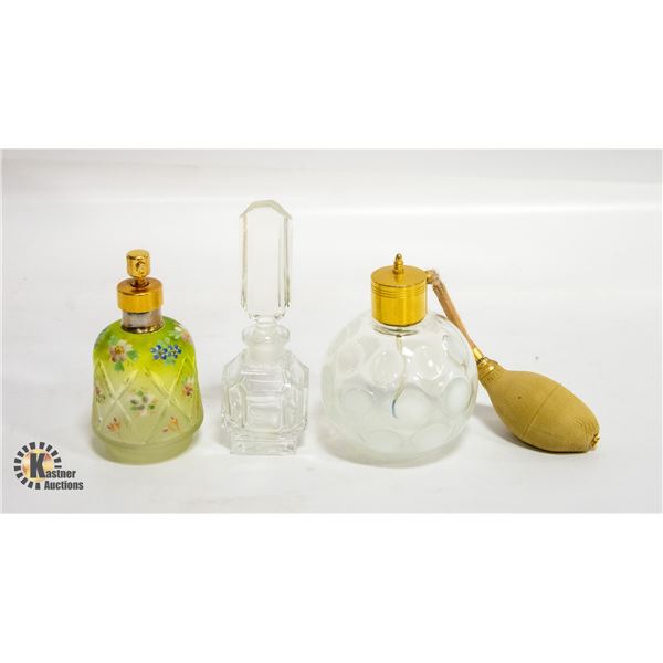BIRKS GLASS VINTAGE PERFUME BOTTLE
