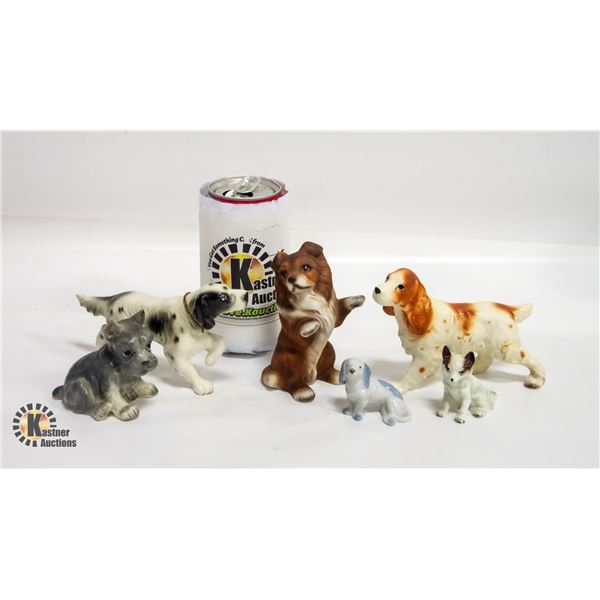 COLLECTION VINTAGE MADE IN JAPAN PORCELAIN DOGS