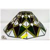 Image 1 : LEADED STAINED GLASS LAMP SHADE