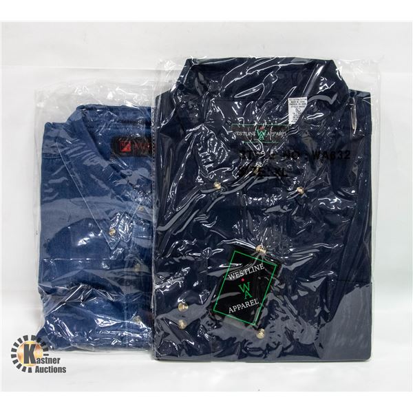 NEW MEN'S SHIRTS 1DENIM 1NAVY SIZE XL