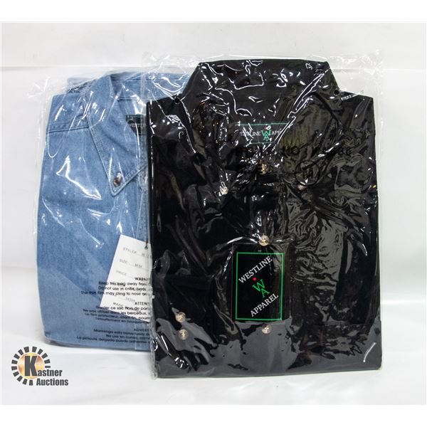 NEW MEN'S SHIRTS 1DENIM 1BLACK SIZE M