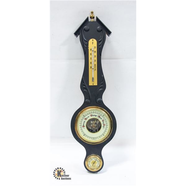 BANJO STYLE WEST GERMANY WEATHER STATION BAROMETER