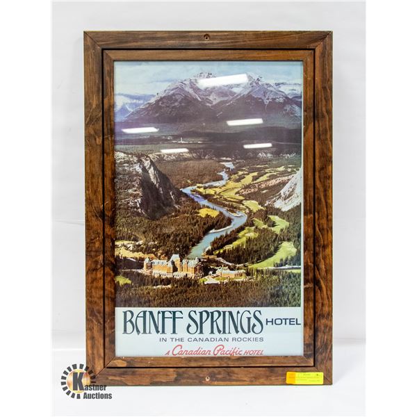 VINTAGE BANFF SPRINGS HOTEL ADVERTISEMENT