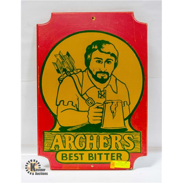 HANDPAINTED ARCHERS BEST BITTER ADVERTISEMENT