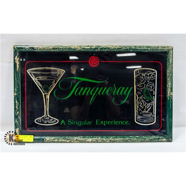 VINTAGE GLASS TANQUERAY ADVERTISEMENT