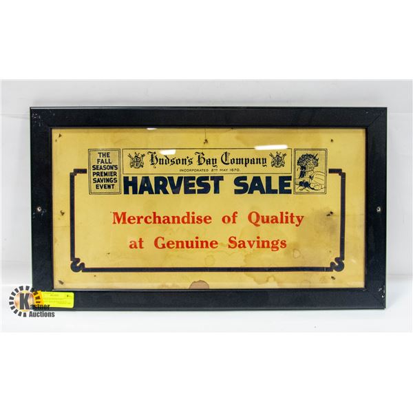 2 VINTAGE HUDSON'S BAY COMPANY ADVERTISEMENTS