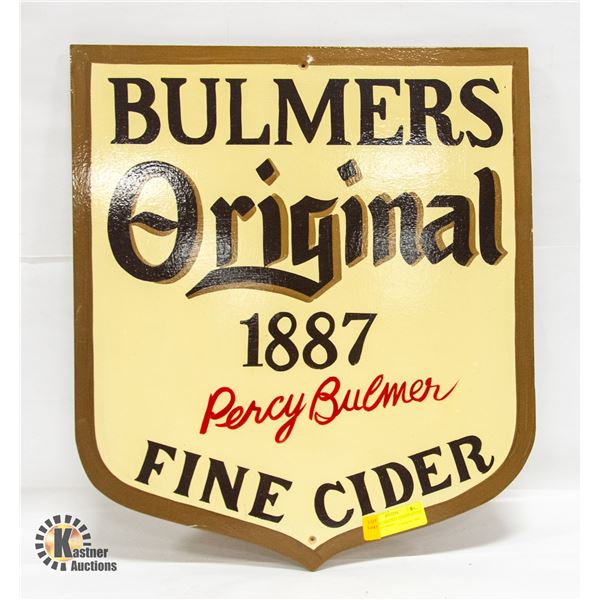 BULMERS ORIGINAL HANDPAINTED ADVERTISEMENT
