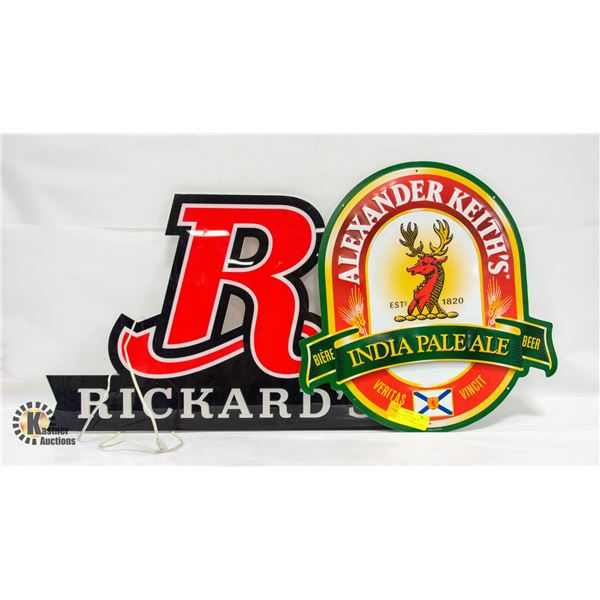RICHARDS LIGHT UP SIGN NO ADAPTOR + ALEXANDER