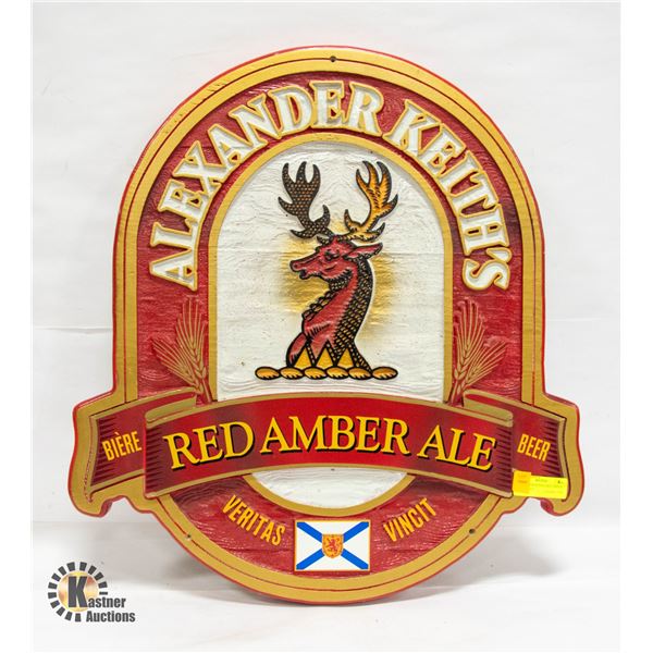 ALEXANDER KEITHS RED AMBER ALE PLAQUE