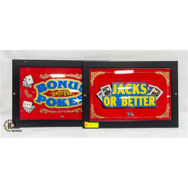 TWO IGT POKER HAND ADVERTISEMENTS