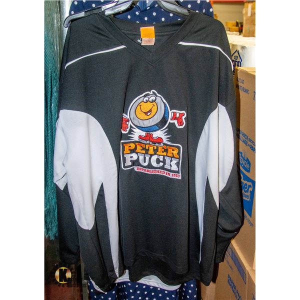 AUTHENTIC PETER PUCK HOCKEY JERSEY SIZE XL/XXL