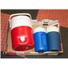 Image 1 : 3 INSULATED COLEMAN/IGLOO BEVERAGE COOLERS