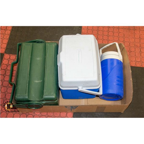 STANELY, COLEMAN AND RUBBERMAID INSULATED COOLERS