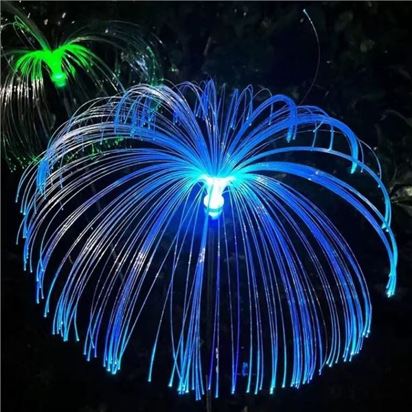SOLAR WATERPROOF JELLYFISH STYLE FIBER OPTIC LIGHT