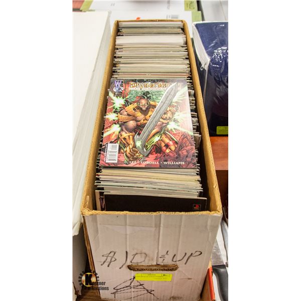 LONG BOX OF ADULT COMICS