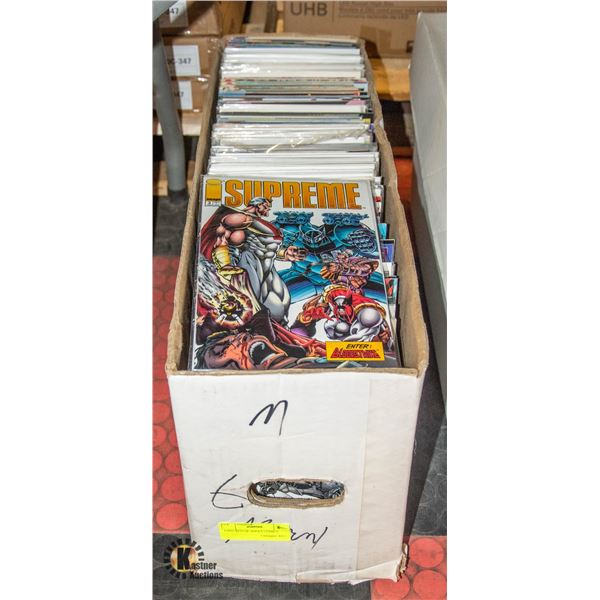 LONG BOX OF ADULT COMICS