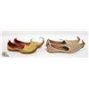 Image 1 : 2PRS OF ALADDIN LEATHER SLIPPERS LADIES SIZE 8+9