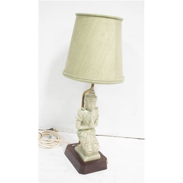 MID CENTURY BUDDHA LAMP 20"