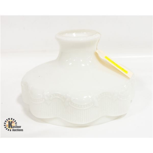 VINTAGE MILK GLASS LAMP SHADE
