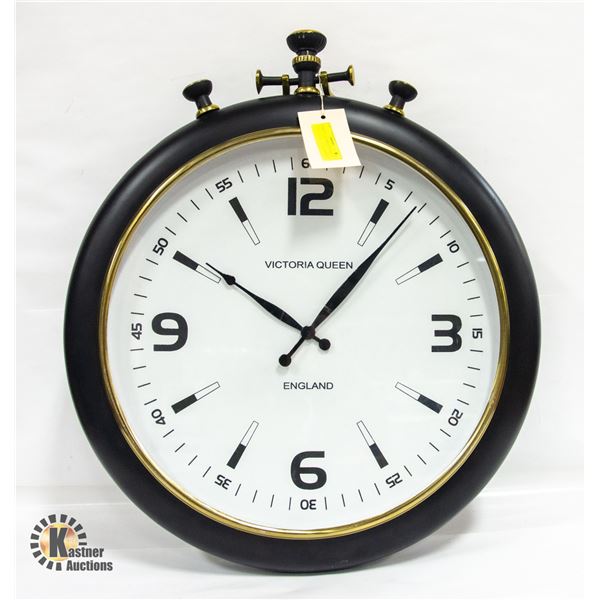 LARGE POCKET WATCH STYLE WALL CLOCK H-31"