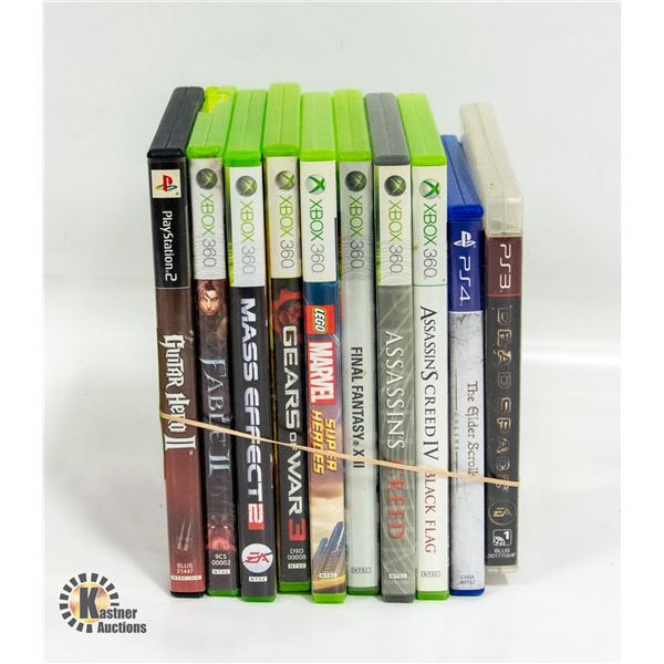 PLAYSTATION 2, 3, & 4  & XBOX 360 GAMES