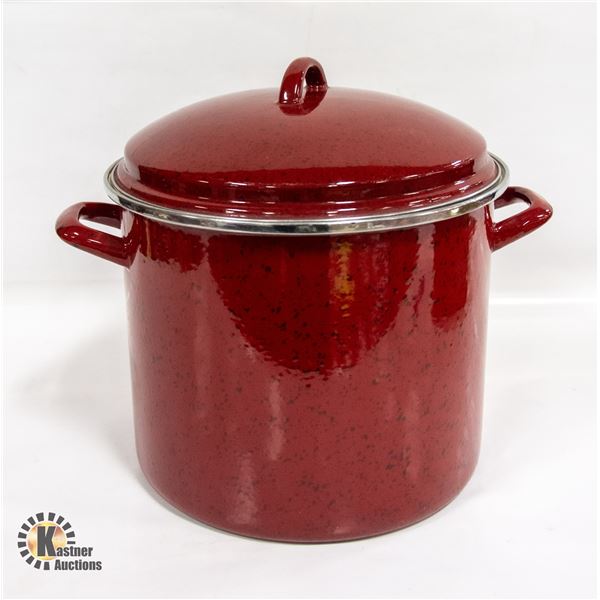 LIDDED PAULA DEEN POT APPROX 12 INCHES TALL